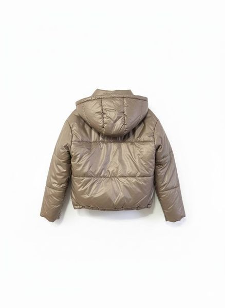 Коротка зимова куртка з перламутровим ефектом 40-42 р CL9 фото