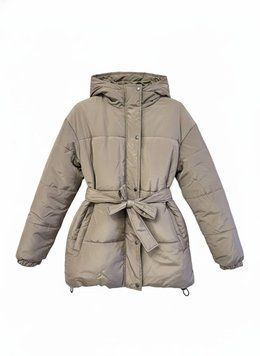 Жіноча зимова куртка коричнева M/L CL10 фото