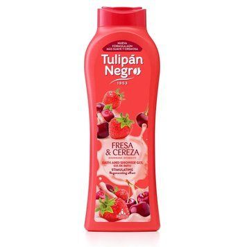 Парфумований гель Полуниця та вишня для душу Tulip&aacute;n Negro 650 мл 8410751093145 фото