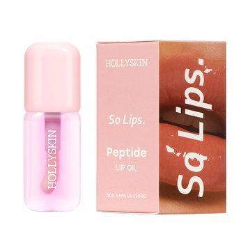 Зволожувальна олія для губ HOLLYSKIN So Lips. Peptide Lip Oil 003. Vanilla Cloud 0419h фото
